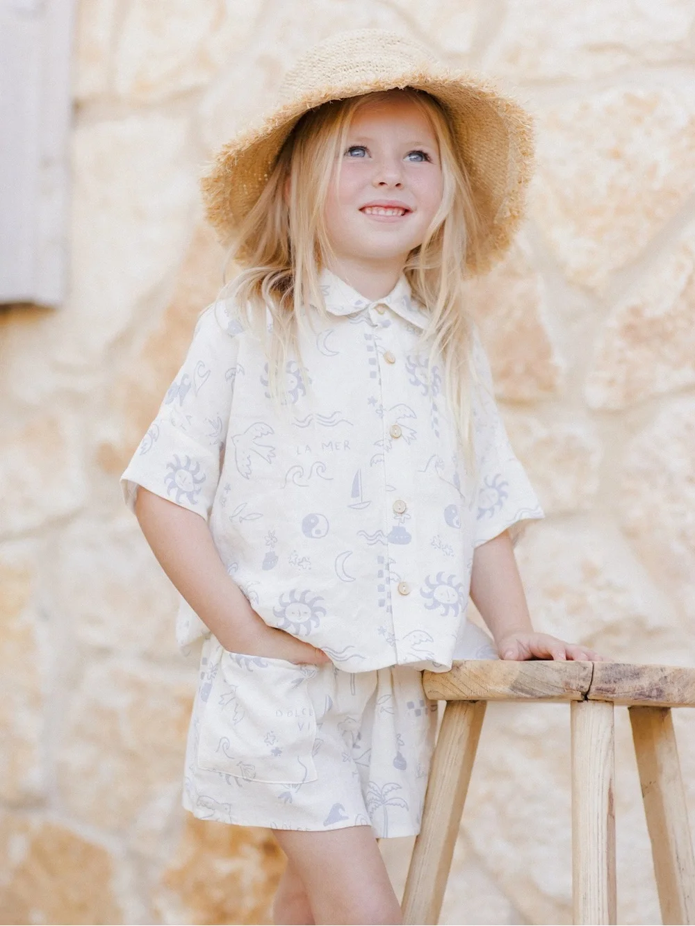 RYLEE + CRU KELLI SET / MEDITERRANEAN size 8-9 years